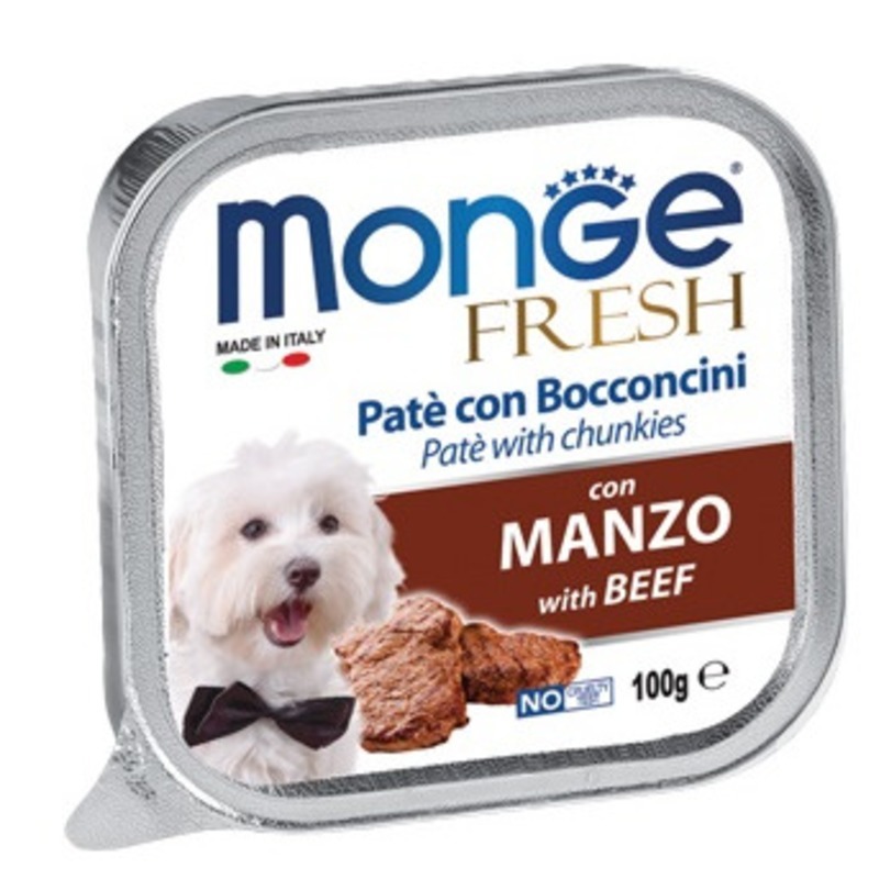 Dog Fresh консервы для собак говядина, Monge от зоомагазина Дино Зоо