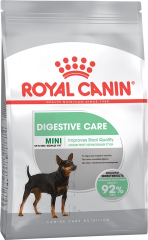 Mini Digestive Care корм для малых собак с чувствительным пищеварением для мелких пород, Royal Canin от зоомагазина Дино Зоо