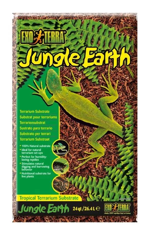 Грунт для террариума Jungle Earth, 26,4 л, Exo-Terra от зоомагазина Дино Зоо
