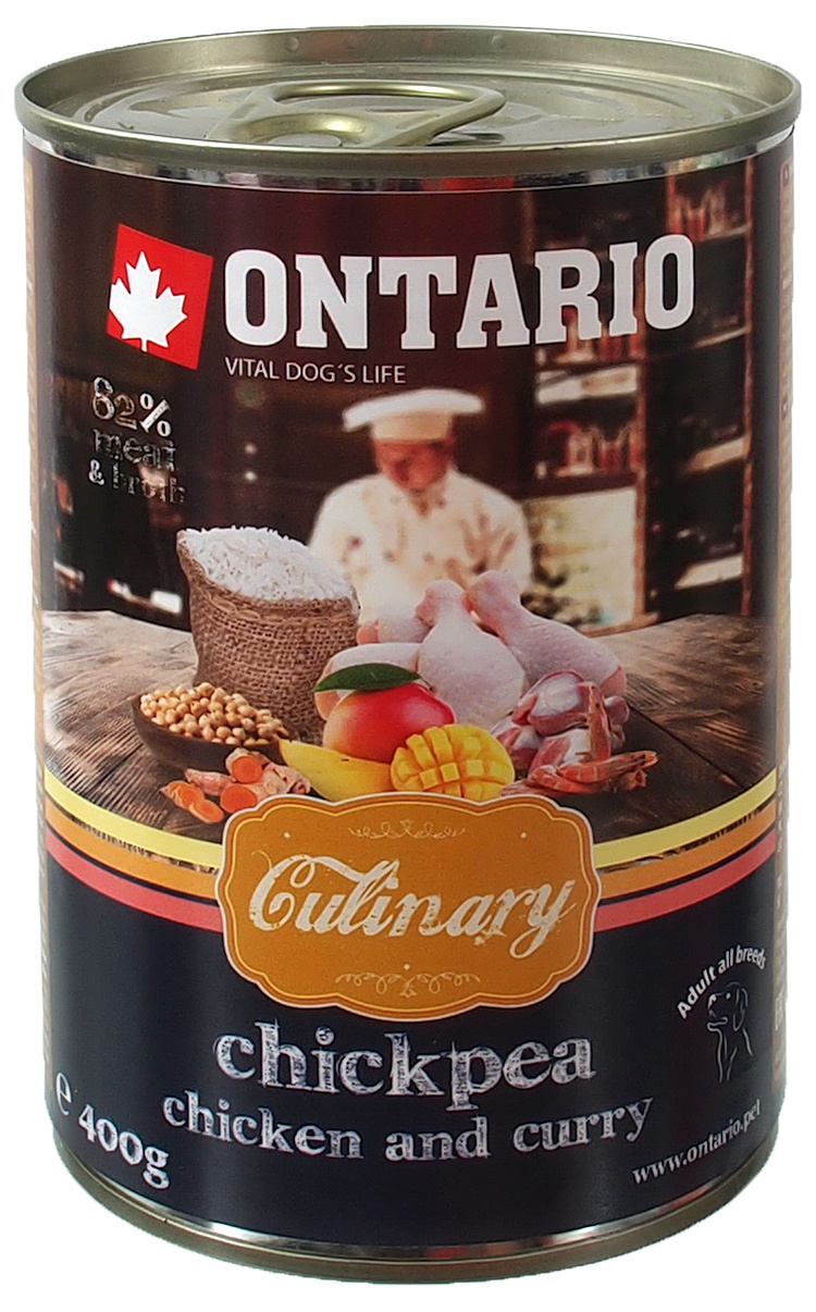 Ontario Culinary Консервы для собак Нут/Курица/Карри