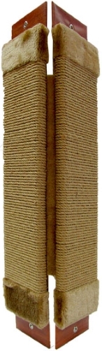 Когтеточка "Неженка" средняя ковровая угловая, 61*24 см с кошачьей мятой