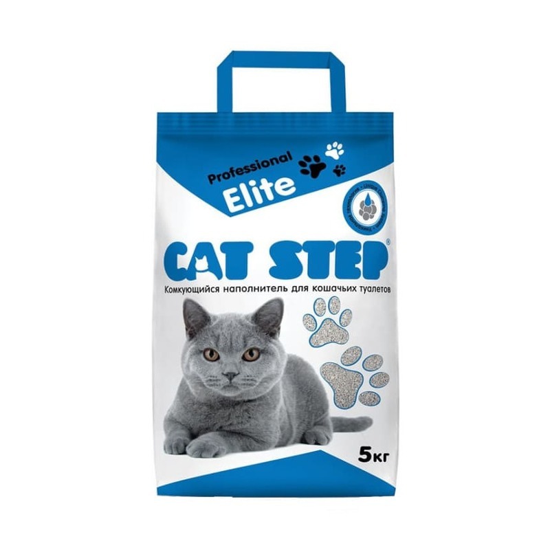 Наполнитель для кошачьих туалетов Cat Step Professional Elite 5 кг, комкующийся
