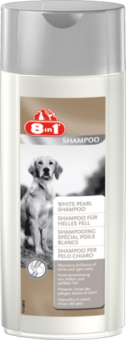 Шампунь «Белый жемчуг» для собак светлых окрасов, 8in1 от зоомагазина Дино Зоо