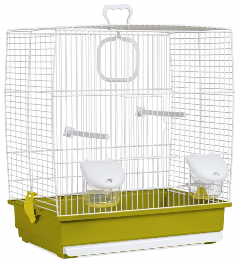 Клетка для птиц бело-зеленая 39*25,5*45см Bird Jewel