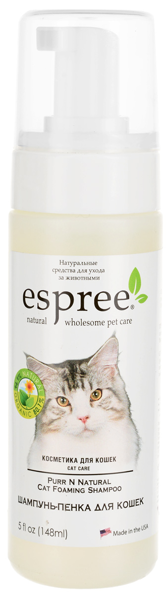 CC Purr N Natural Cat Foaming Shampoo Эспри Шампунь-пенка для очищения без смывания, для кошек