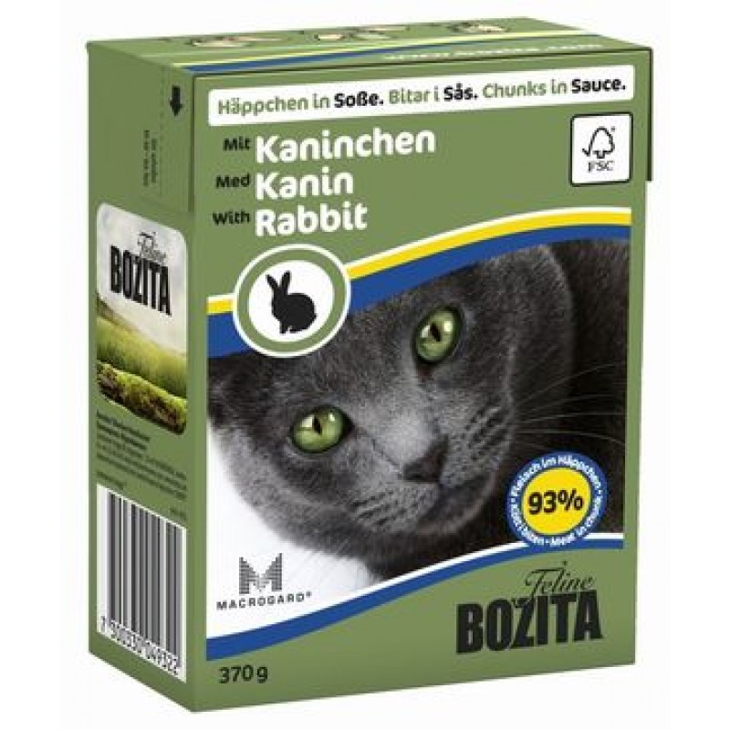 Влажный корм для кошек, с кроликом в соусе, Bozita