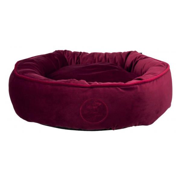 Лежак для собак TRIXIE Love your Pet, с бортиком, винно-красный, 50 см