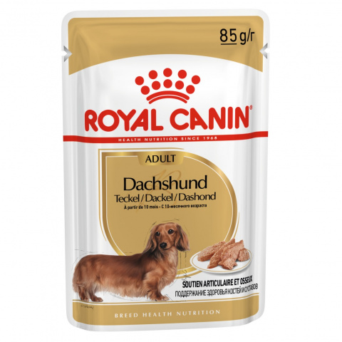 Dachshund Adult влажный корм для собак породы такса старше 10 месяцев (паштет), Royal Canin от зоомагазина Дино Зоо