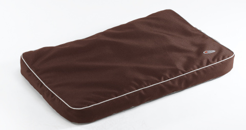 Подушка-лежак для животных POLO 80 коричневая, со съемным непромокаемым чехлом (нейлон) 50х80х8 см, Ferplast от зоомагазина Дино Зоо