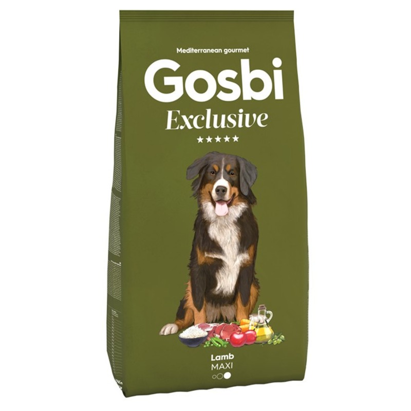 GOSBI EXCLUSIVE LAMB MAXI Корм сухой для собак крупных пород Ягненок от зоомагазина Дино Зоо