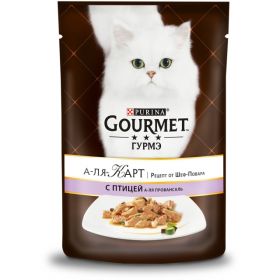 GOURMET ALCTE 85 г корм консервы для кошек Домашняя Птица/Овощи (пауч) от зоомагазина Дино Зоо
