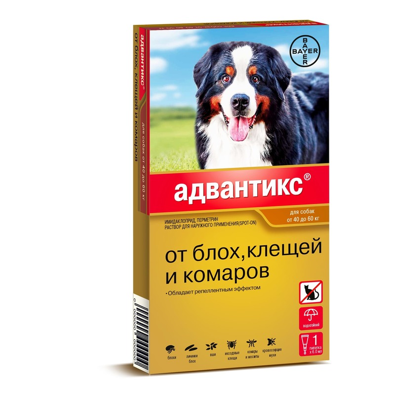 Адвантикс капли для собак более 25 кг, BAYER