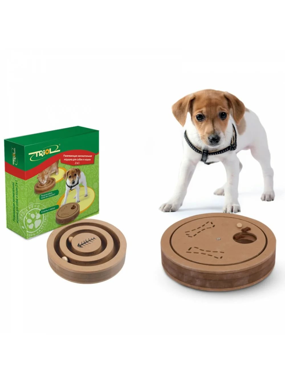 Развивающая игрушка для собак и кошек "2 в 1" Triol от зоомагазина Дино Зоо