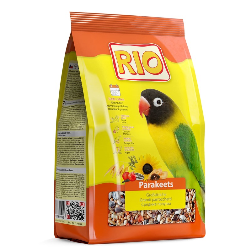 Rio Корм для средних попугаев основной от зоомагазина Дино Зоо