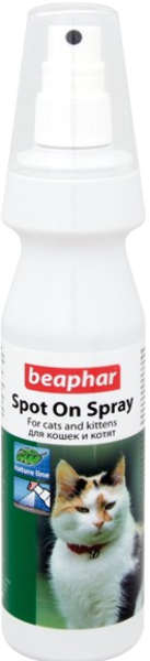 Спрей Beaphar Spot On Spray для кошек от клещей и блох 150мл