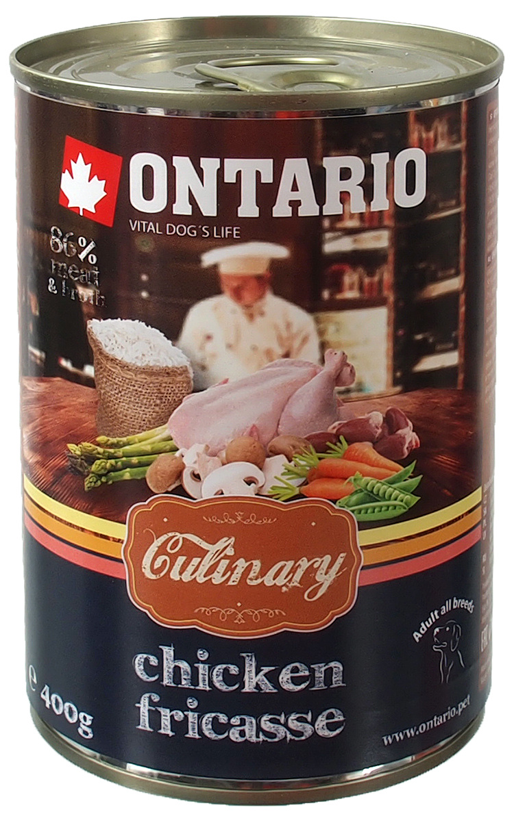 Ontario Консервы для собак Курица Фрикасе Ontario Culinary