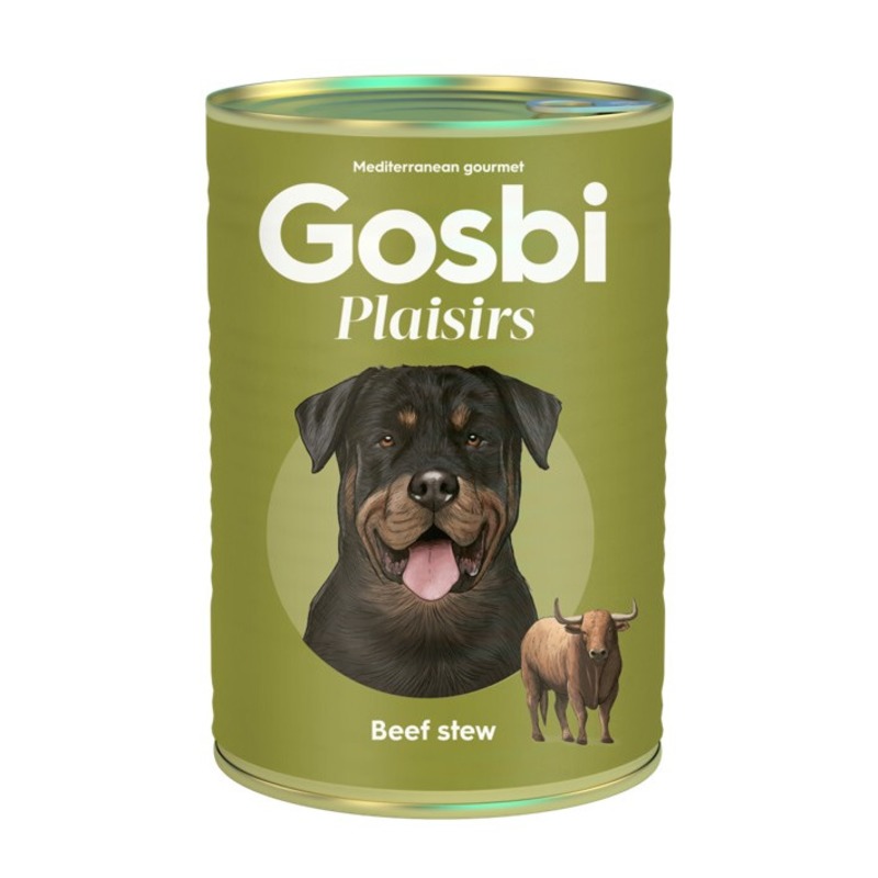 GOSBI PLAISIRS Корм влажный для собак ТУШЕНАЯ ГОВЯДИНА от зоомагазина Дино Зоо