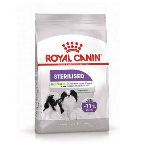 X-Small Sterilised корм для миниатюрных собак от 10 месяцев, Royal Canin