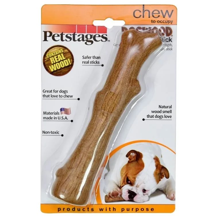 Petstages игрушка для собак Dogwood палочка деревянная 18 см средняя от зоомагазина Дино Зоо