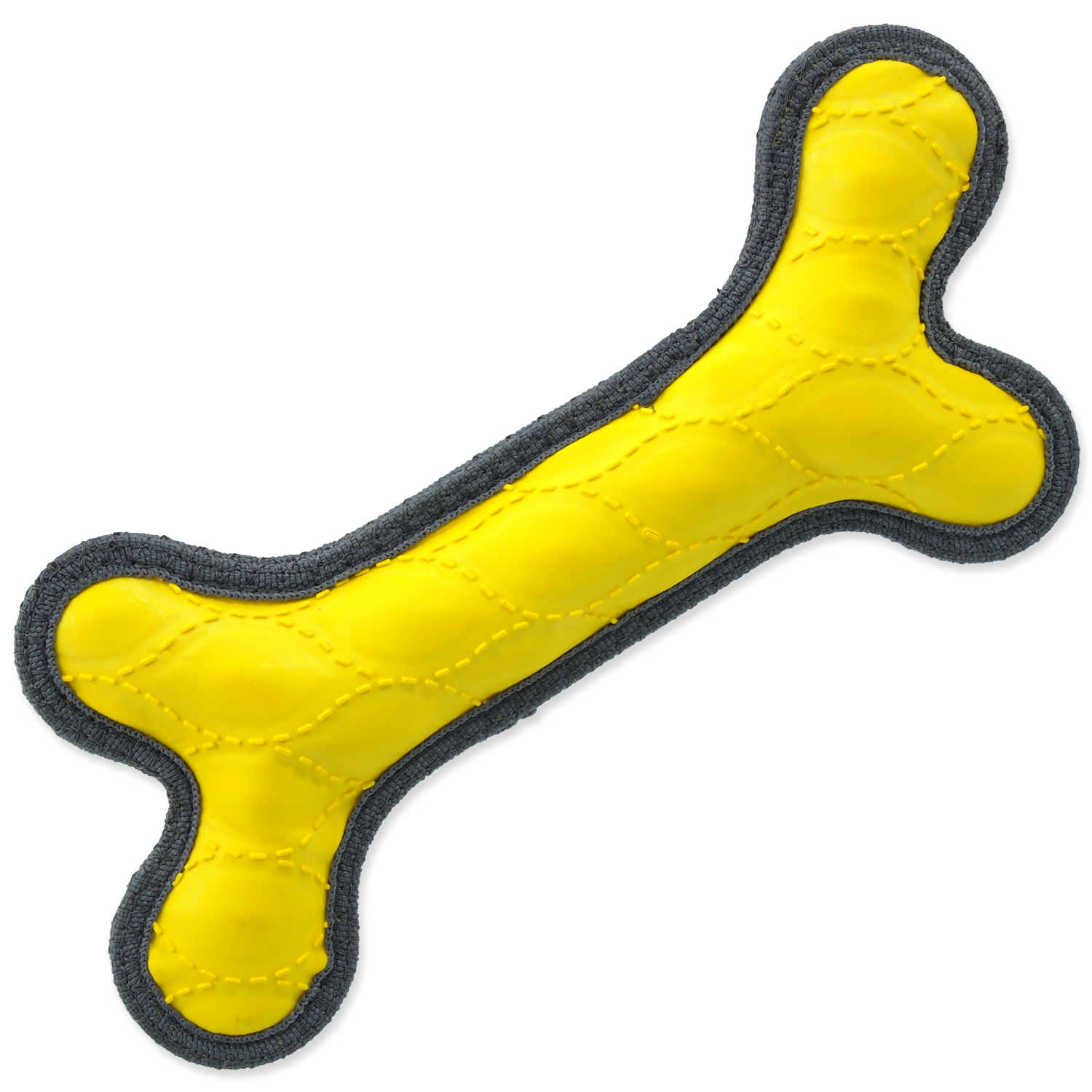 Игрушка для собак резиновая кость желтая 24 см Dog Fantasy