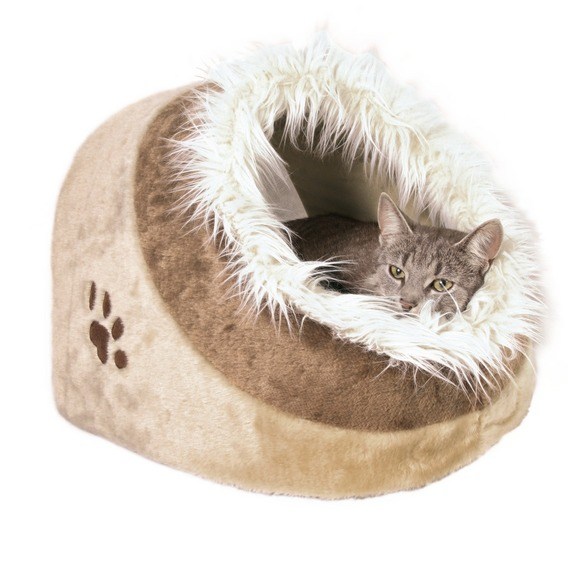Лежак-пещера для кошек Minou, Trixie от зоомагазина Дино Зоо