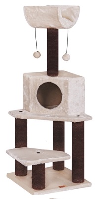 Игровая площадка для кошек BELLA кремовая/темно коричневая, FAUNA от зоомагазина Дино Зоо