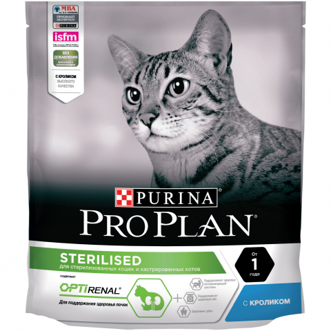 Purina Pro Plan  "Sterilised" Корм сухой для стерилизованых кошек Кролик