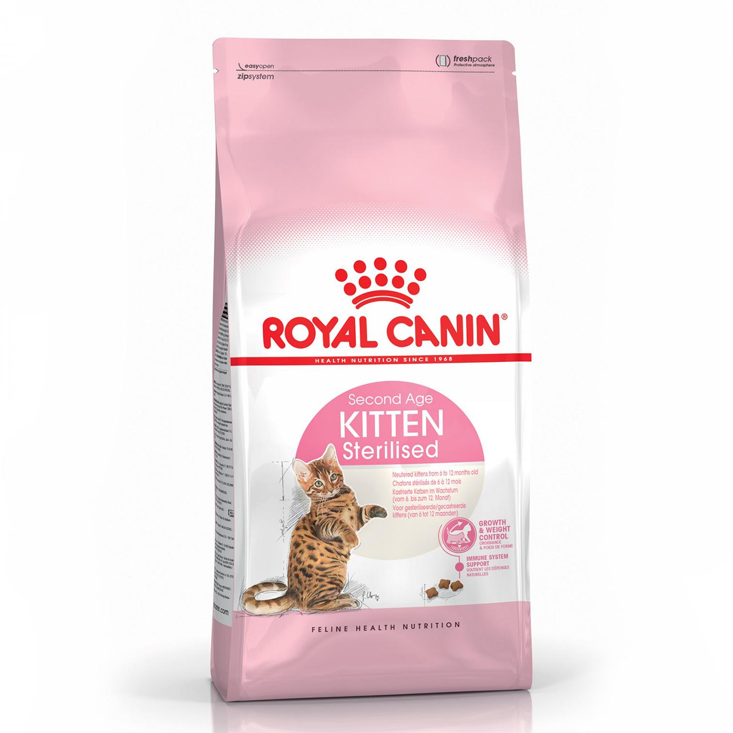 Royal Canin "Kitten Sterilised" для стерилизованных котят в возрасте от 6 до 12 мес