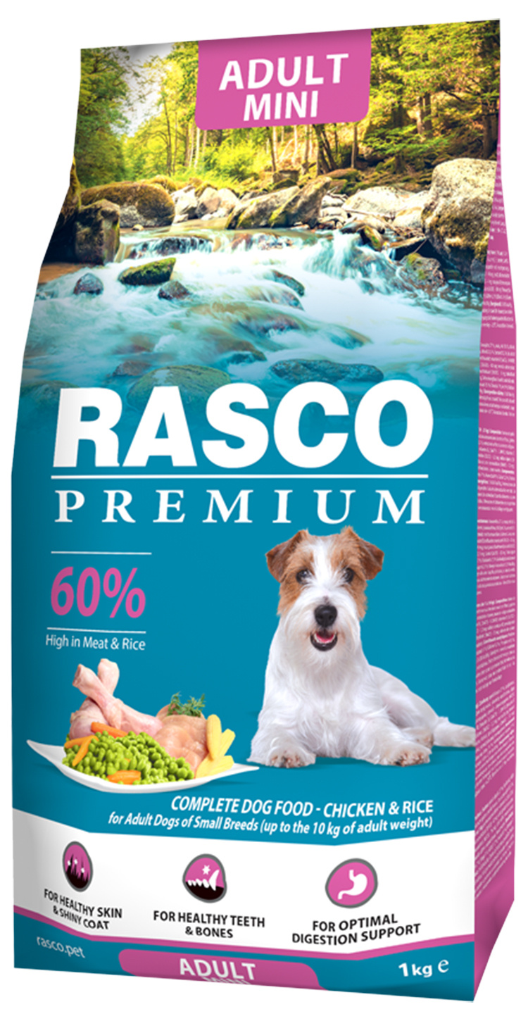 Rasco Premium Сухой корм с курицей для взрослых собак мини пород от зоомагазина Дино Зоо