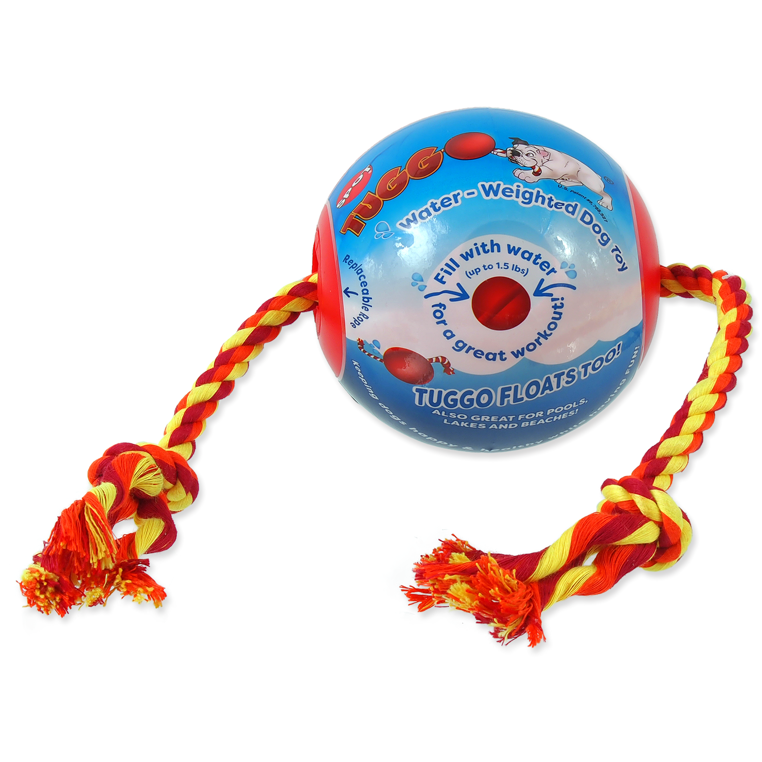 Игрушка  для собак Tuggo мяч 10 см Dog Fantasy от зоомагазина Дино Зоо