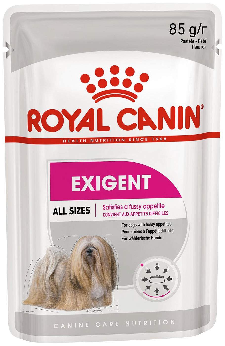 Exigent Pouch Loaf влажный корм для собак привиредливых в питании, Royal Canin