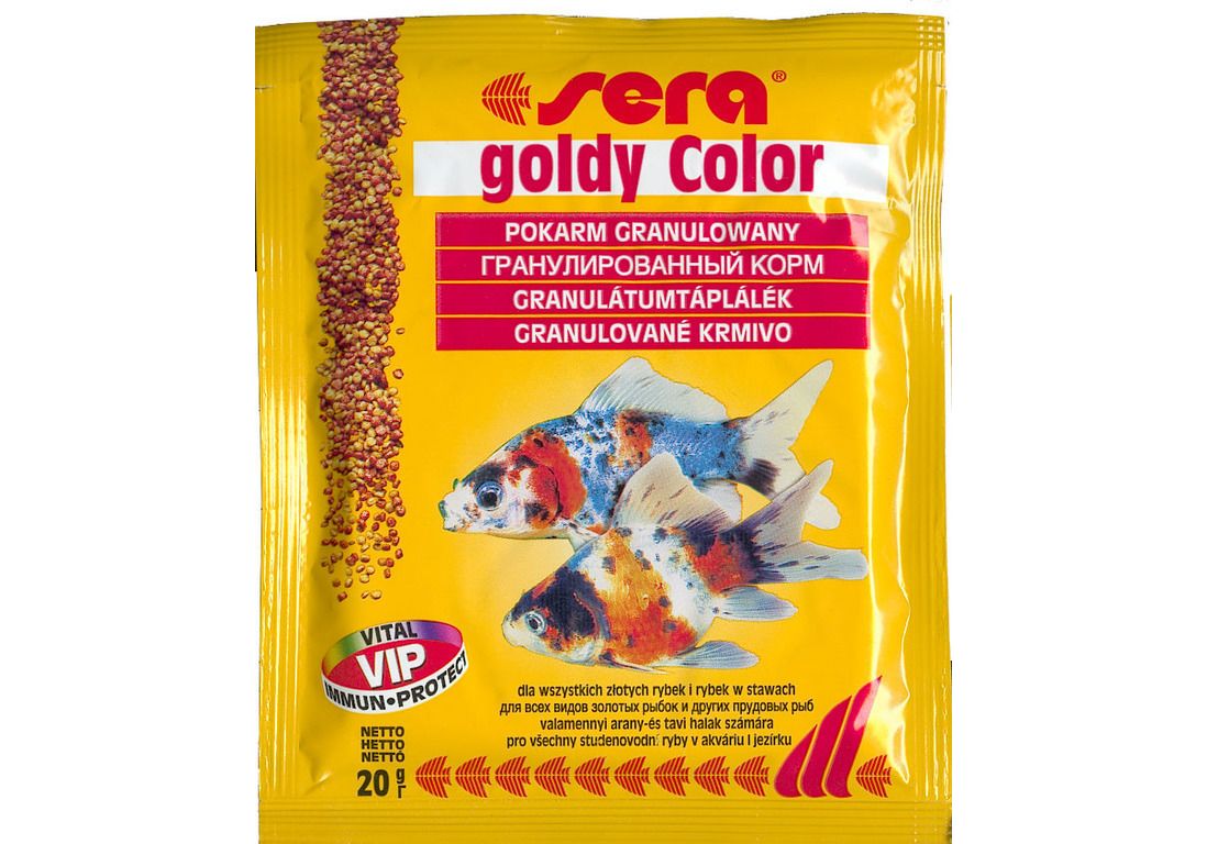 Sera Корм для золотых рыб в хлопьях GOLDY   12 г (пакетик) от зоомагазина Дино Зоо