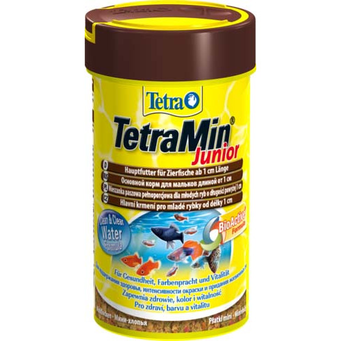 Корм TetraMin Junior для мальков и мелких рыб, крупа, 100мл от зоомагазина Дино Зоо