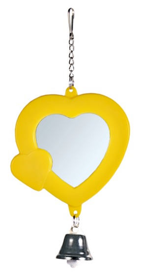 Зеркало-сердце с колокольчиком Trixie от зоомагазина Дино Зоо