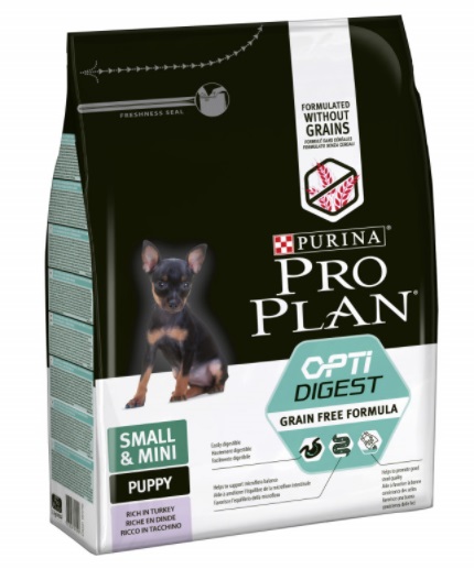 Purina Pro Plan  Grain Free "Puppy Small&Mini" корм cухой для щенков Индейка от зоомагазина Дино Зоо