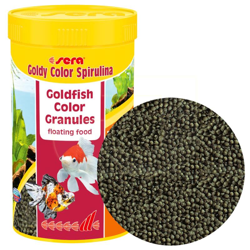 Sera Корм для золотых рыб в гранулах GOLDY Color Spirulina 1 л 390 г (улучшает окраску) от зоомагазина Дино Зоо