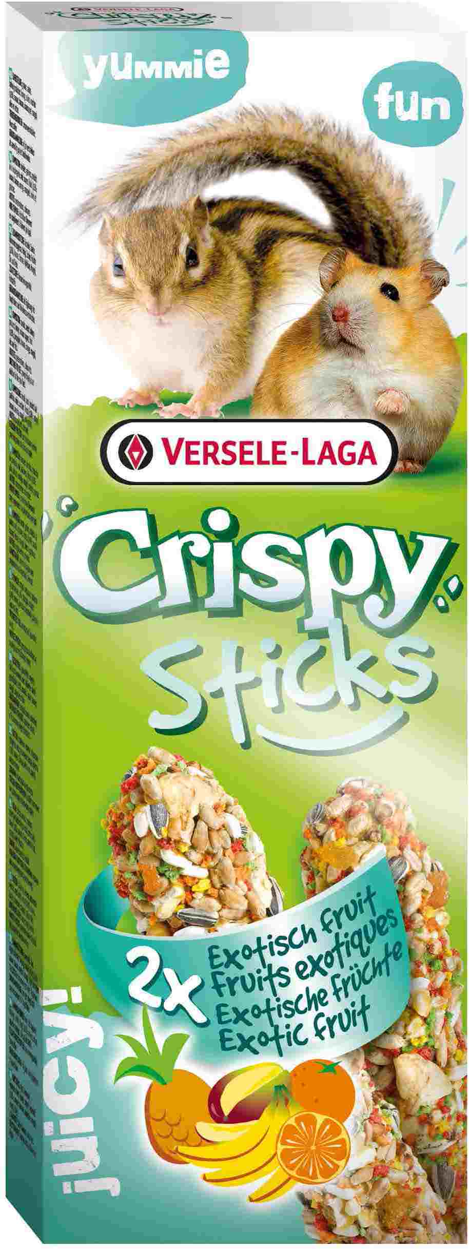 VERSELE-LAGA палочки для хомяков и белок Crispy с экзотическими фруктами 2х55 г от зоомагазина Дино Зоо
