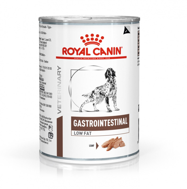 Gastro Intestinal Low Fat консервы для собак с ограниченным содержанием жиров при нарушениях пищеварения, Royal Canin от зоомагазина Дино Зоо